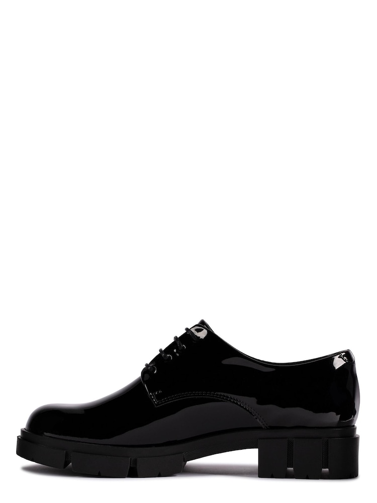 Clarks Black Pat Teala Lace Shoes - Image 7 of 7