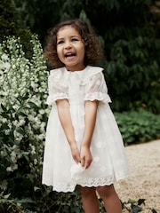 Ivory Lace Occasion Dress (3mths-8yrs) - Image 2 of 9