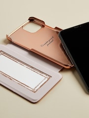 Ted Baker Pink Zoelee Glitter Iphone 11 Pro Mirror Case - Image 2 of 4