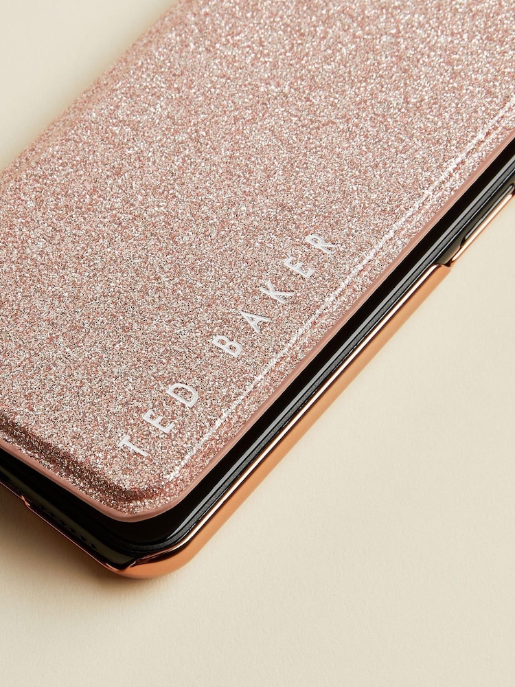 Ted Baker Pink Zoelee Glitter Iphone 11 Pro Mirror Case - Image 4 of 4