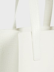 Ted Baker White Reptcon Croc Detail Small Icon Bag - Image 3 of 4