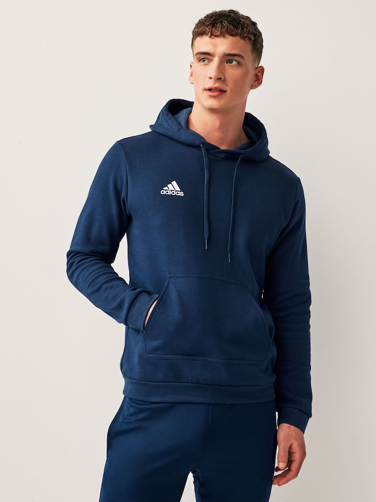 Marineblauw - adidas Entrada sweaterhoody - Image 5 of 7