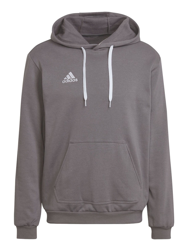 adidas Grey Entrada Sweat Hoodie - Image 4 of 4