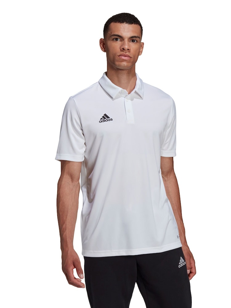 adidas White Entrada 22 Polo Shirt - Image 1 of 7 adidas White Entrada 22 Polo Shirt - Image 1 of 7