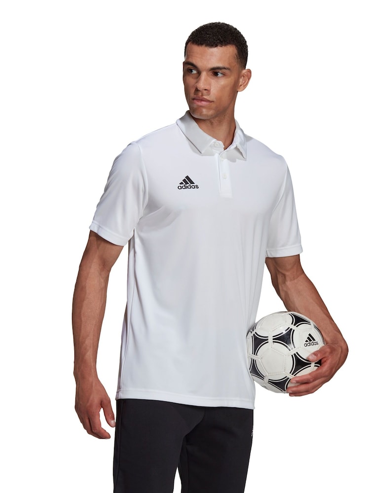 adidas White Entrada 22 Polo Shirt - Image 2 of 7 adidas White Entrada 22 Polo Shirt - Image 2 of 7