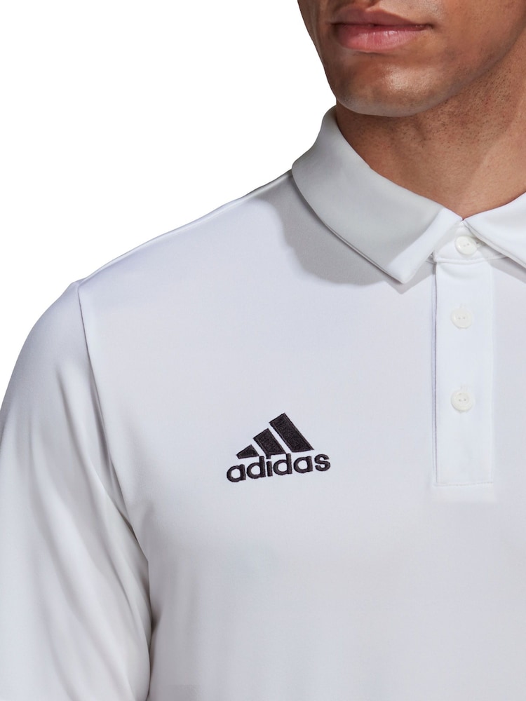 adidas White Entrada 22 Polo Shirt - Image 5 of 7