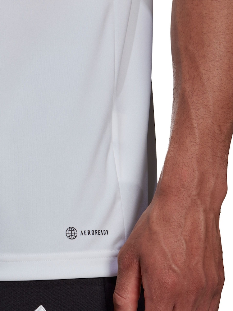 adidas White Entrada 22 Polo Shirt - Image 6 of 7