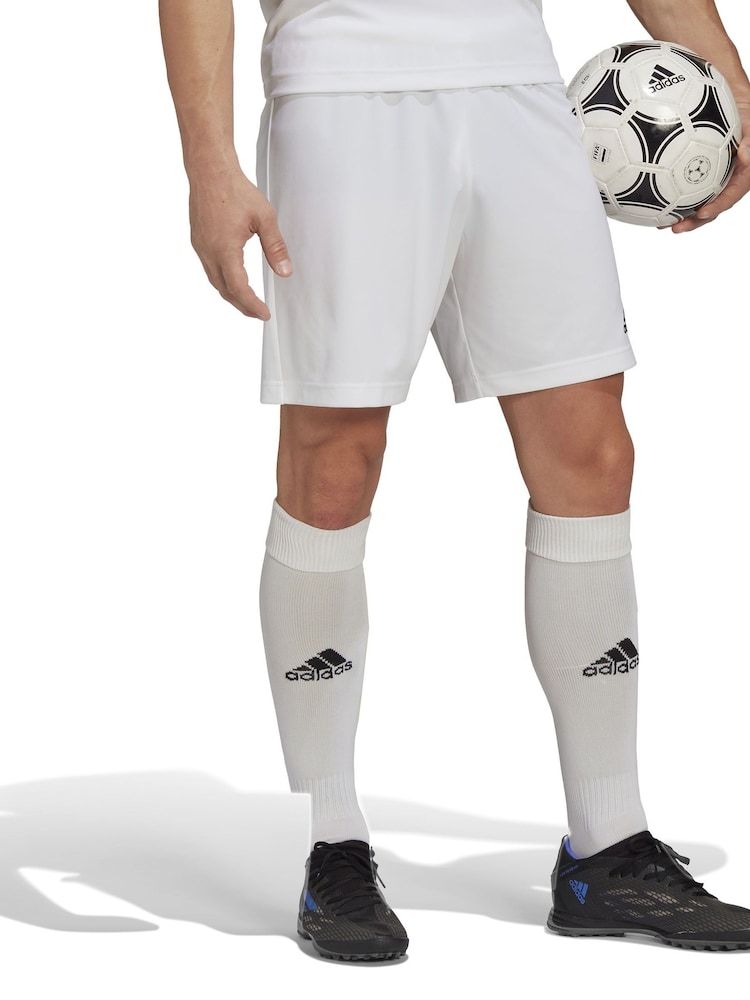 adidas White Entrada Shorts - Image 1 of 7 adidas White Entrada Shorts - Image 1 of 7