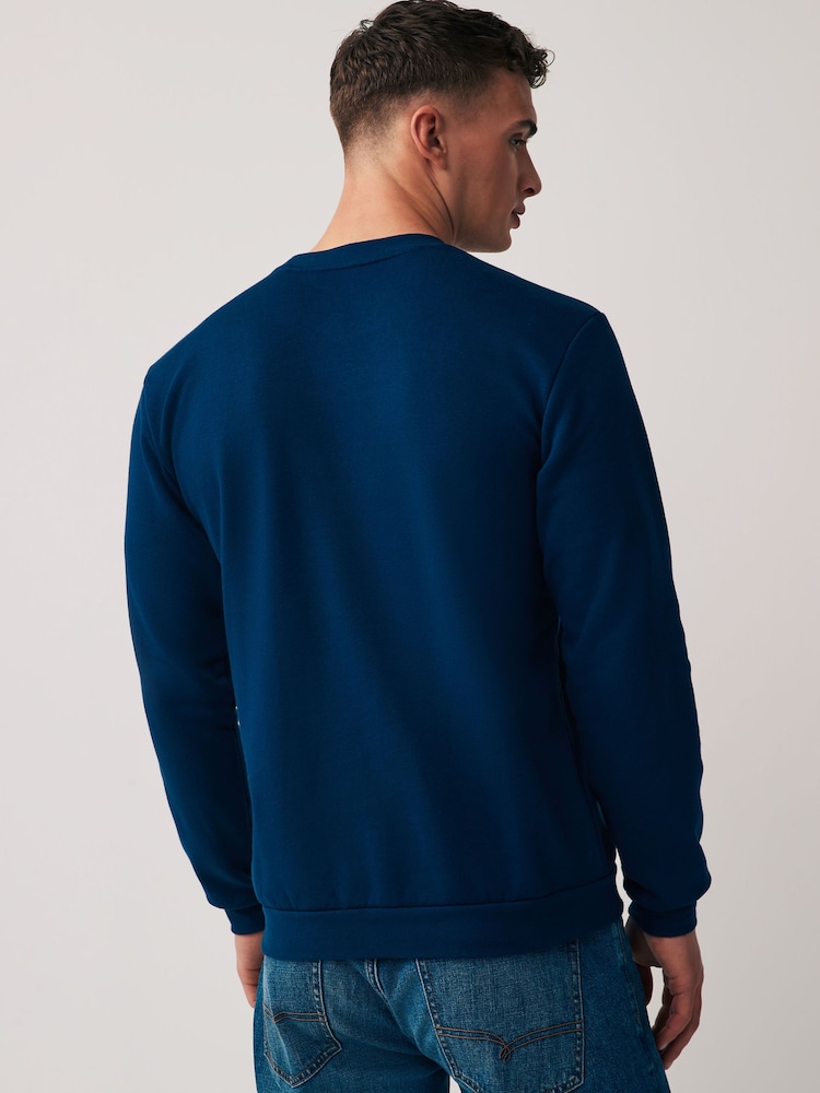 adidas Navy Entrada Sweatshirt - Image 3 of 5