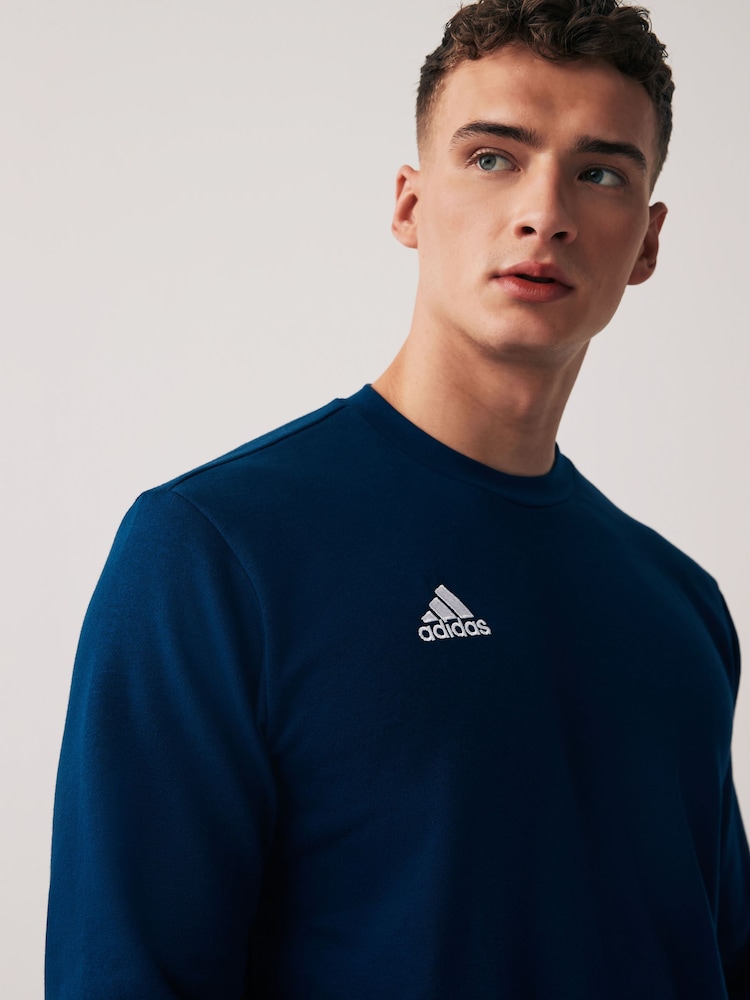adidas Navy Entrada Sweatshirt - Image 4 of 5