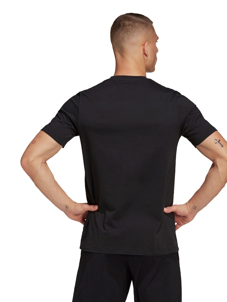 adidas Black Entrada 22 100% Cotton T-Shirt - Image 4 of 8