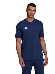 adidas Navy Blue Entrada 22 100% Cotton T-Shirt - Image 1 of 6