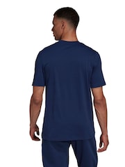 adidas Navy Blue Entrada 22 100% Cotton T-Shirt - Image 3 of 6