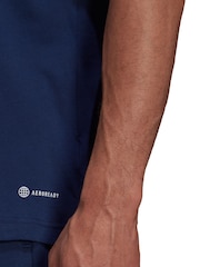 adidas Navy Blue Entrada 22 100% Cotton T-Shirt - Image 5 of 6
