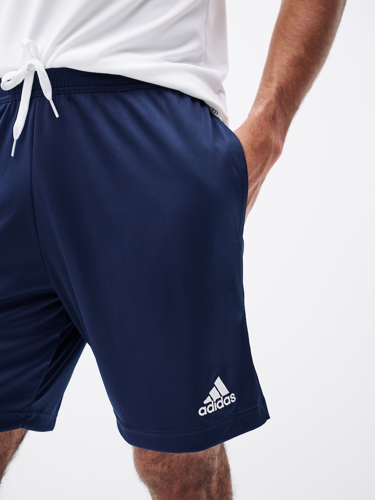 adidas Navy Entrada Training Shorts - Image 6 of 10