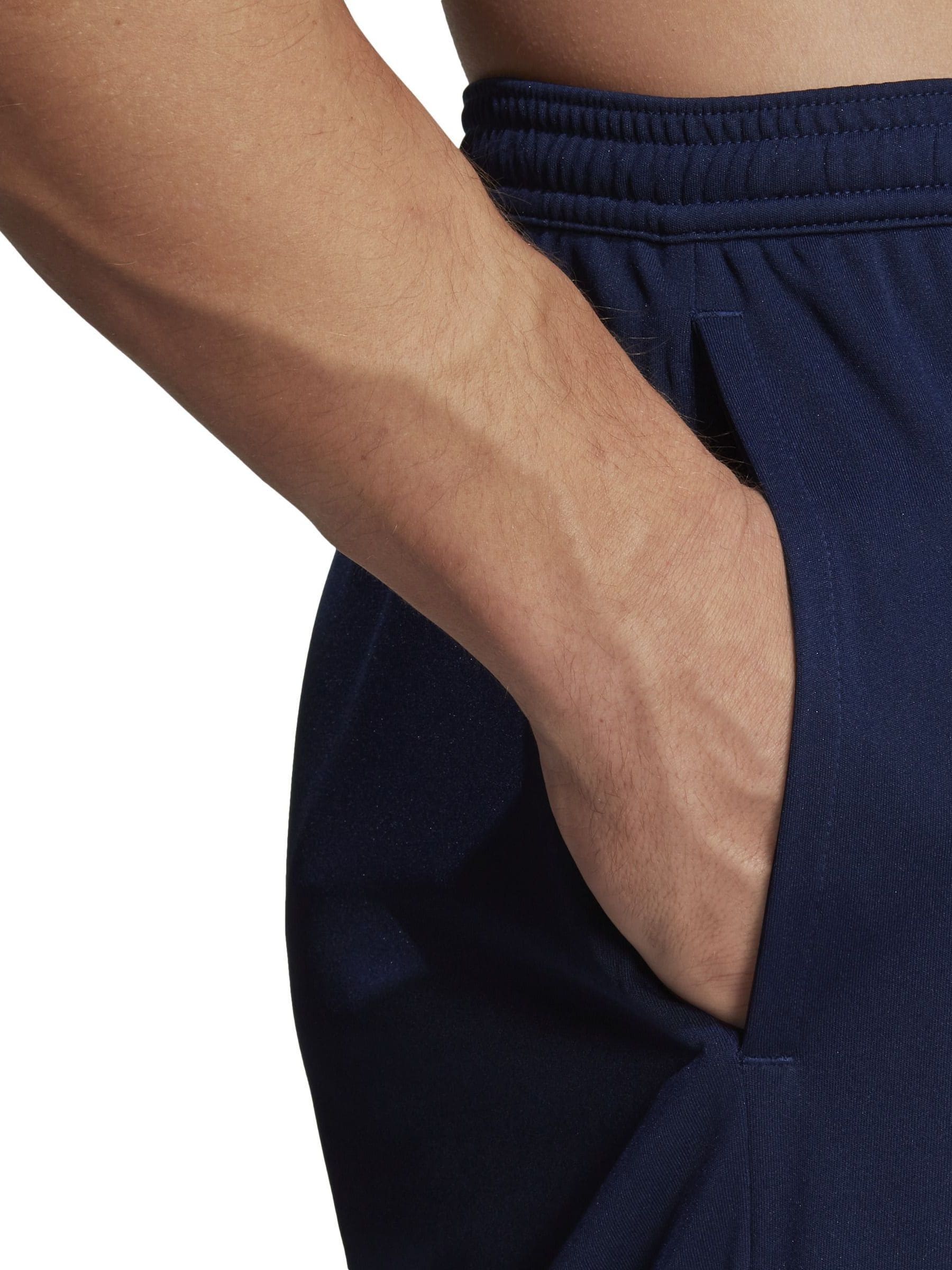 Adidas navy fleece shorts 2025
