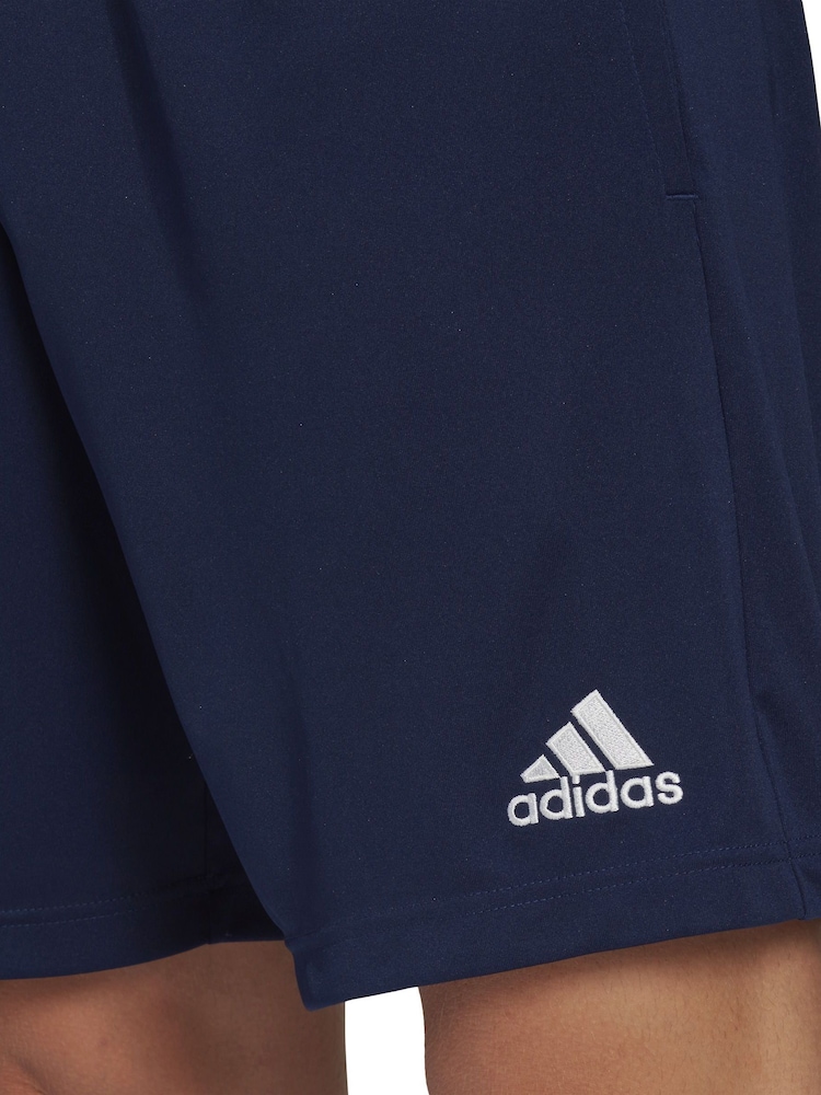 adidas Navy Entrada Training Shorts - Image 8 of 10