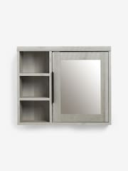 Grey Bronx Grey Mirrored Wall Cabinet - Image 2 of 6