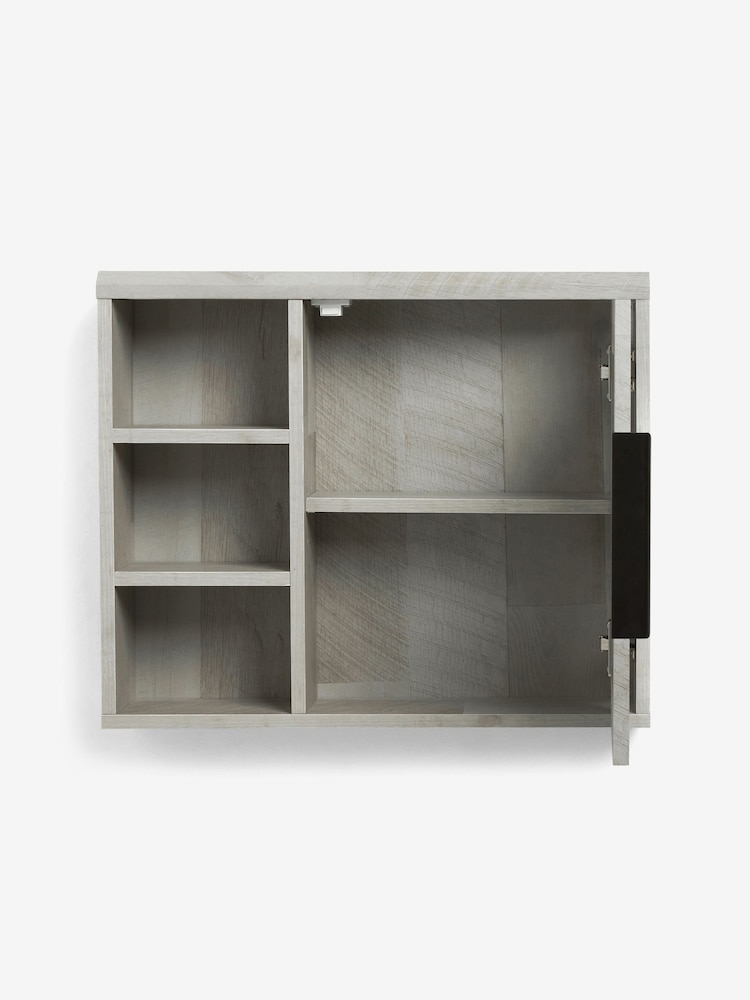 Grey Bronx Grey Mirrored Wall Cabinet - Image 3 of 6