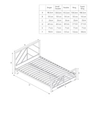 Black Piper Metal Bed Frame - Image 6 of 6