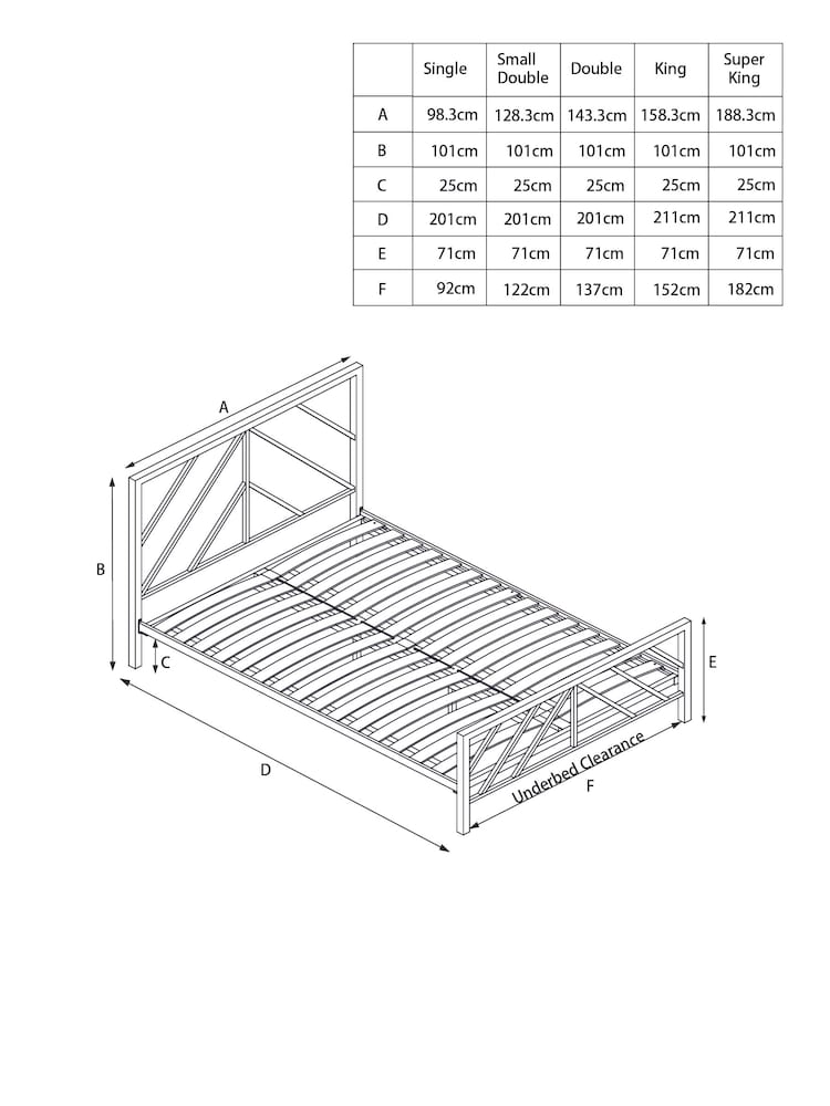 Black Piper Metal Bed Frame - Image 6 of 6