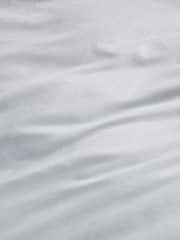 Silver Grey Collection Luxe 1000 Thread Count 100% Cotton Sateen Oxford Luxury Duvet Cover and Pillowcase Set - Image 4 of 5