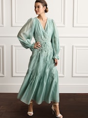 Light Green Lace Waist Dress - Image 1 of 5