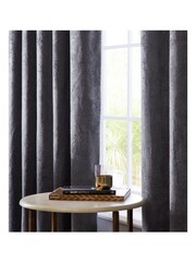 Studio G Slate Navarra Eyelet Curtains - Image 2 of 2