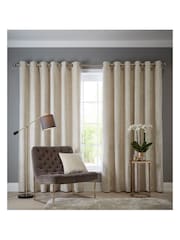 Studio G Oyster Navarra Eyelet Curtains - Image 1 of 2