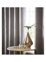 Studio G Mink Navarra Eyelet Curtains - Image 2 of 2
