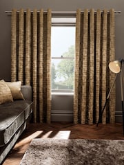 Studio G Gold Naples Eyelet Curtains - Image 1 of 1