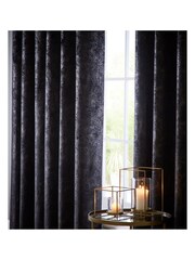 Studio G Ebony Navarra Eyelet Curtains - Image 1 of 1