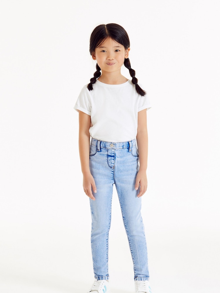 Bright Blue Denim Regular Length Jeggings (3-16yrs) - Image 1 of 1