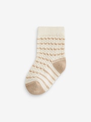Blue/Brown Baby Socks 5 Pack (0mths-2yrs) - Image 4 of 6