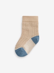 Blue/Brown Baby Socks 5 Pack (0mths-2yrs) - Image 6 of 6