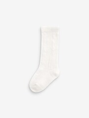 Sage Green Baby Knee Length Socks 3 Pack (0mths-2yrs) - Image 4 of 4