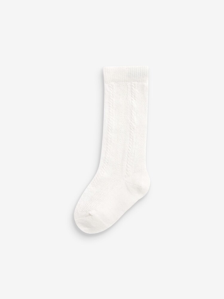 Sage Green Baby Knee Length Socks 3 Pack (0mths-2yrs) - Image 4 of 4