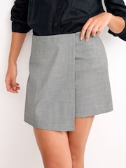 Black/White Tailored Check Skort - Image 4 of 6