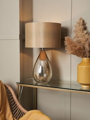 BHS Gold Renley Table Lamp - Image 1 of 7