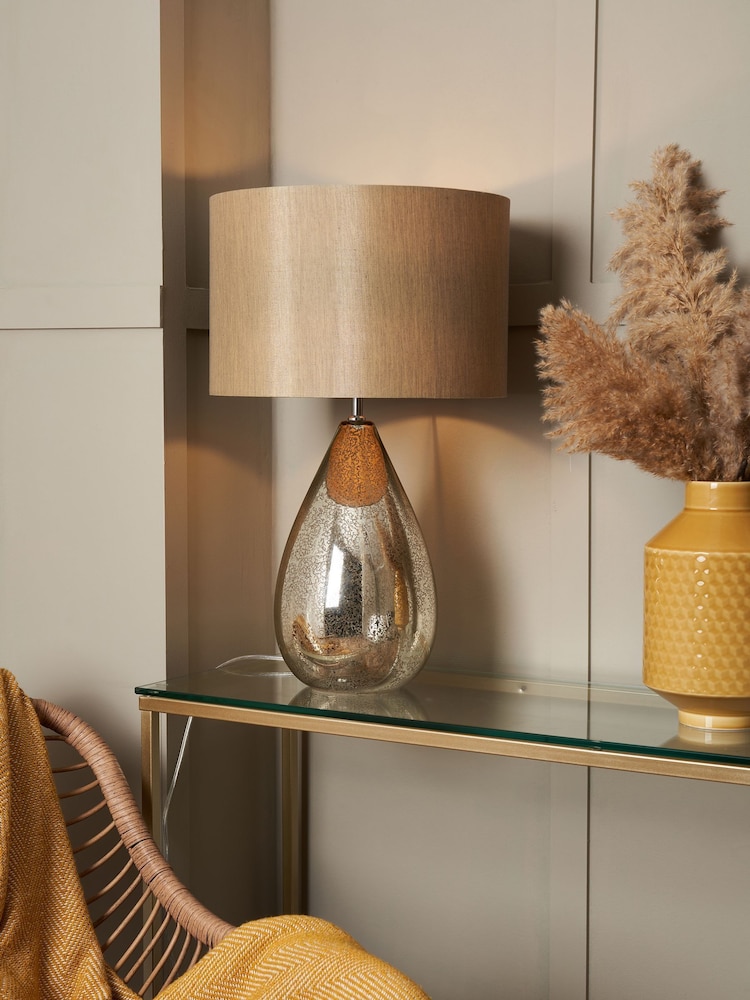 BHS Gold Renley Table Lamp - Image 1 of 7