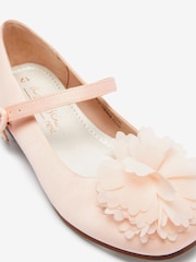 Blush Pink Stain Resistant Satin Corsage Bridesmaid Collection Occasion Mary Jane Shoes - Image 4 of 4