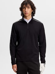J.Lindeberg Leon Golf Midlayer-T-Shirt mit Viertelreißverschluss - Bild 1 von 4