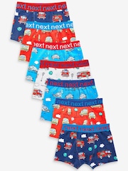 Red/Blue Emergency Vehicles Trunks 7 Pack (1.5-16yrs) - Image 1 of 9