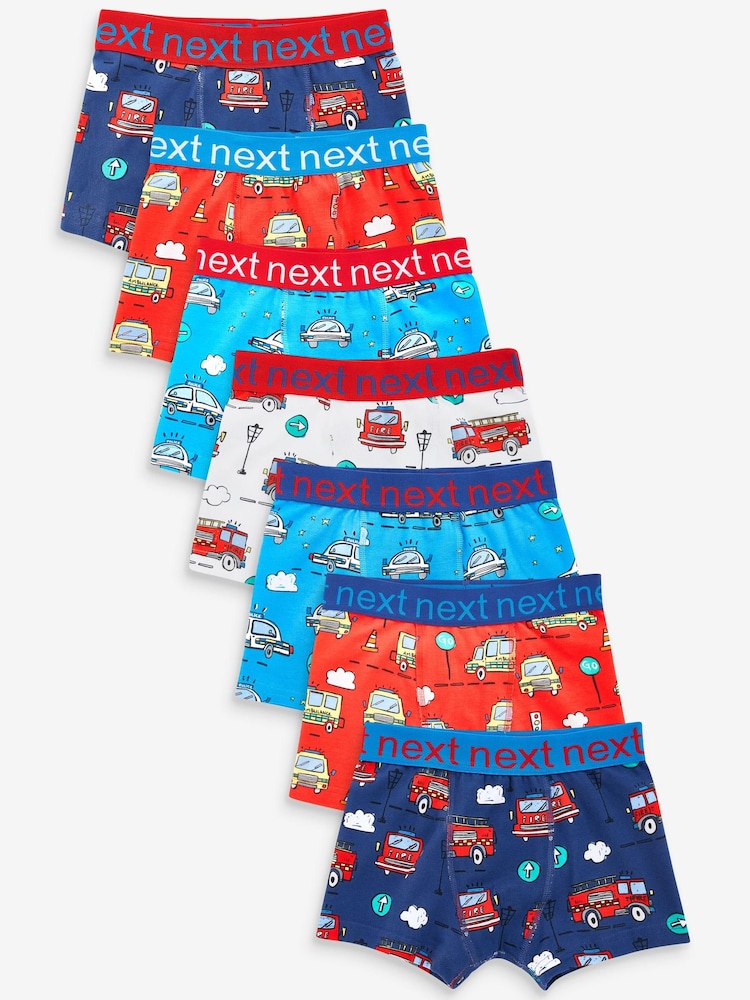 Красный/синий с автомобилями экстренной службы - Багажники 7 Pack (1.5-16лет) - Изображение 1 из 9 Красный/синий с автомобилями экстренной службы - Багажники 7 Pack (1.5-16лет) - Изображение 1 из 9