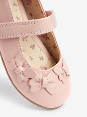 Pink Standard Fit (F) Butterfly Mary Jane Shoes - Image 4 of 5