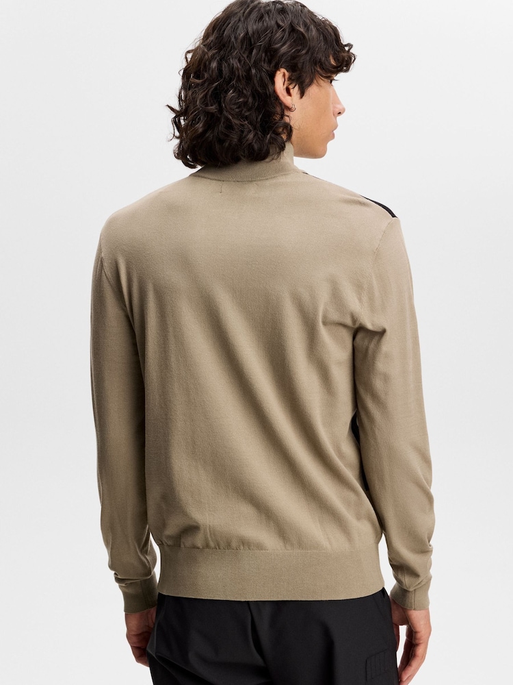 J.Lindeberg Kendrick Knitted Zip Golf Sweater - Bild 2 von 6 J.Lindeberg Kendrick Knitted Zip Golf Sweater - Bild 2 von 6