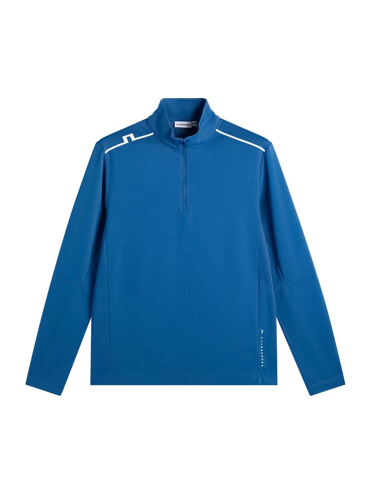 J.Lindeberg Blue Leon Quarter Zip Golf Mid Layer T-Shirt - Image 5 of 5 J.Lindeberg Blue Leon Quarter Zip Golf Mid Layer T-Shirt - Image 5 of 5