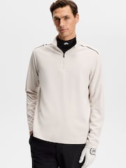 J.Lindeberg Leon Golf ceturtdaļas rāvējslēdzēja vidējā slāņa T-krekls - Attēls 1 no 6