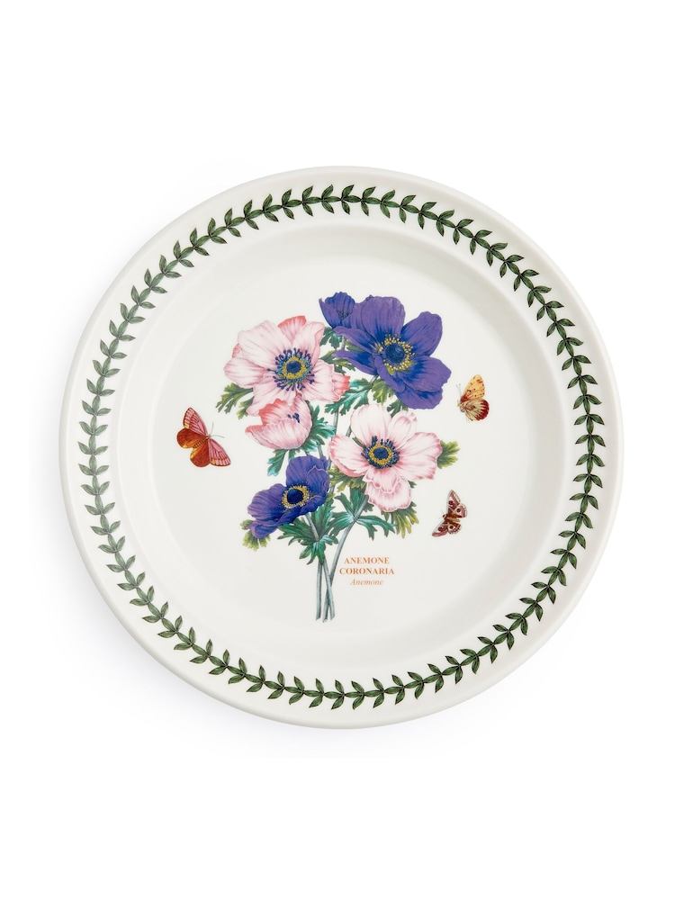 Portmeirion Set of 6 Multi Botanic Garden Dinner Plates Anemone - Image 2 of 2 Portmeirion Set of 6 Multi Botanic Garden Dinner Plates Anemone - Image 2 of 2