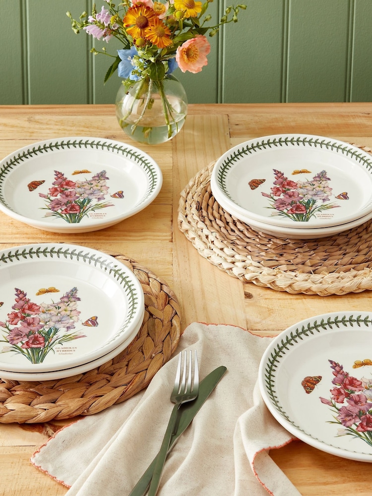 Portmeirion Set of 6 Multi Botanic Garden Side Plates Gladiolus - Image 1 of 2 Portmeirion Set of 6 Multi Botanic Garden Side Plates Gladiolus - Image 1 of 2